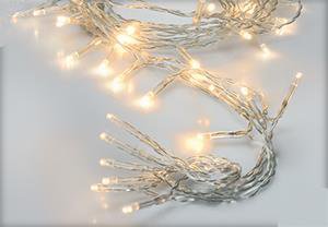 Afbeelding van LED Batterijverlichting 10 lamps warm wit